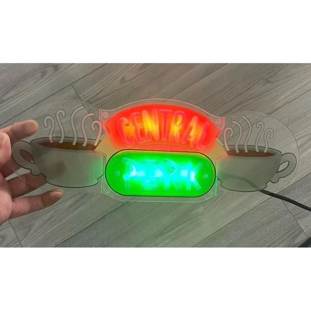 Friends Central Perk Sign LED Neon Light USB Wall Mountable W USB Cord Sign Art